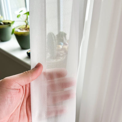 Margaret Durable Solid Sheer Curtains