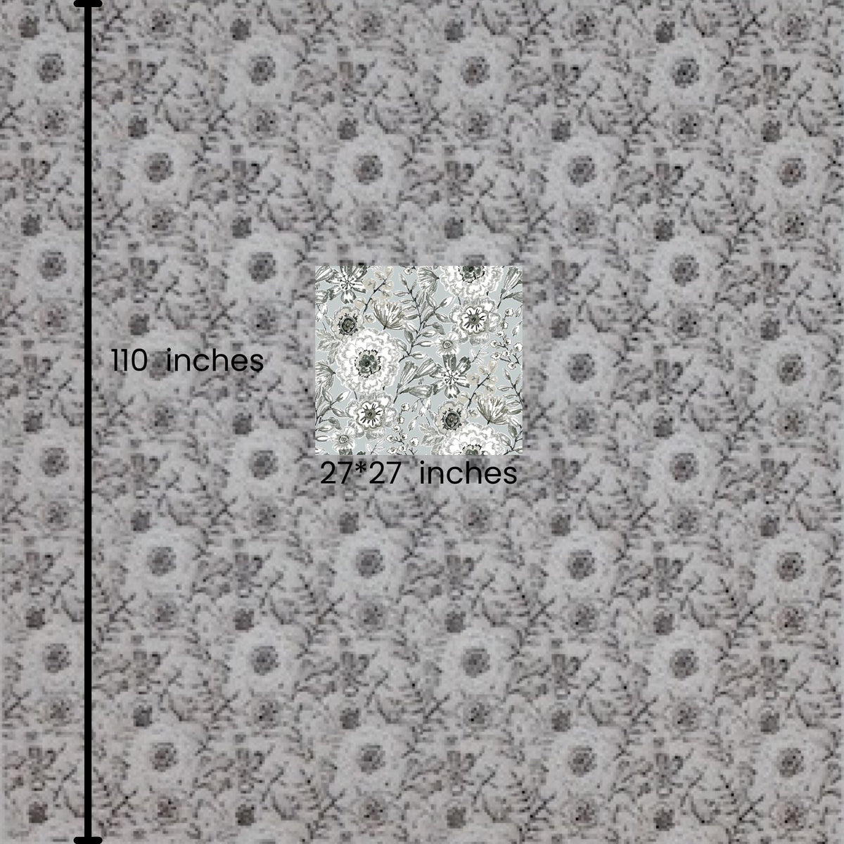 Monica Seasonal Floral Pattern Valances