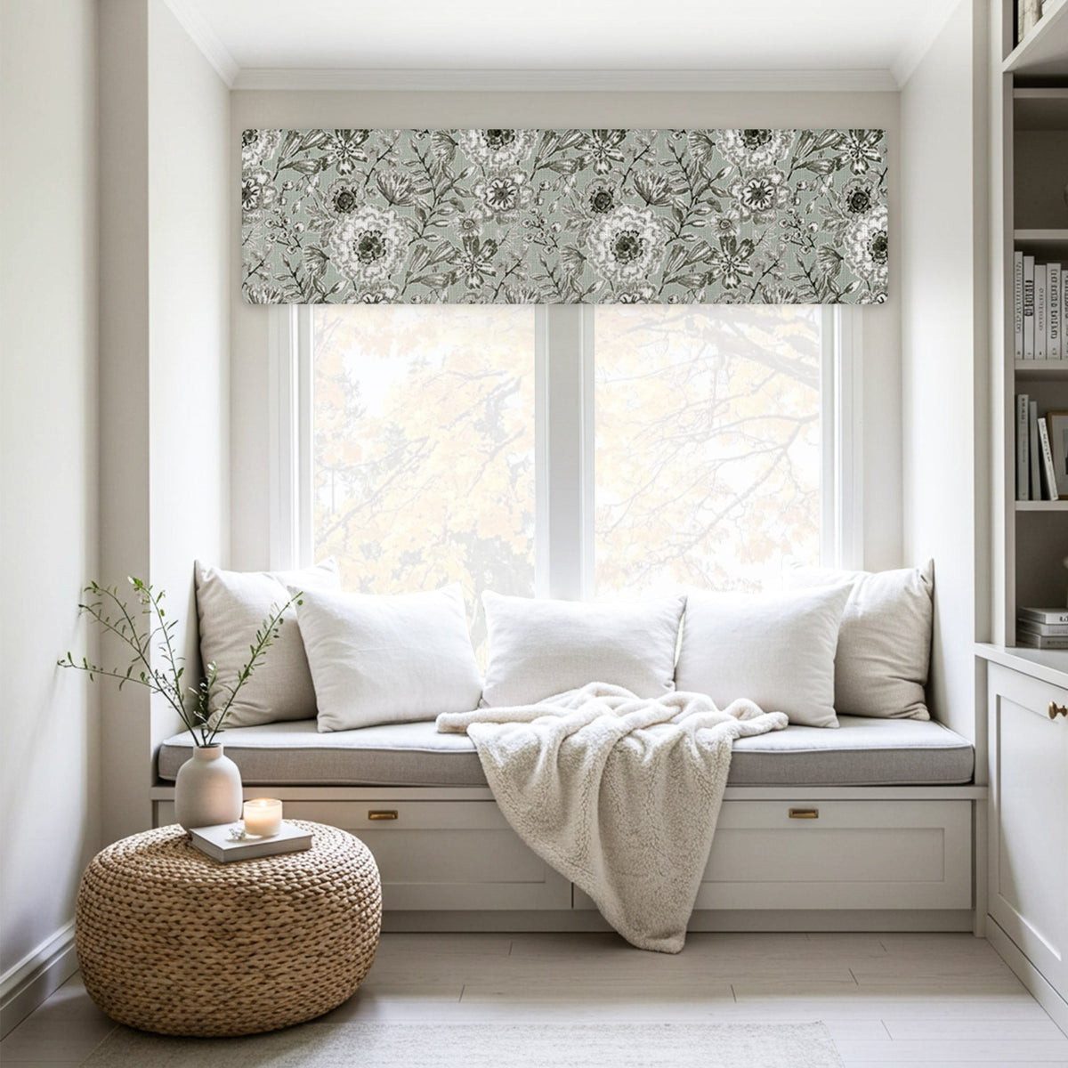 Monica Seasonal Floral Pattern Valances