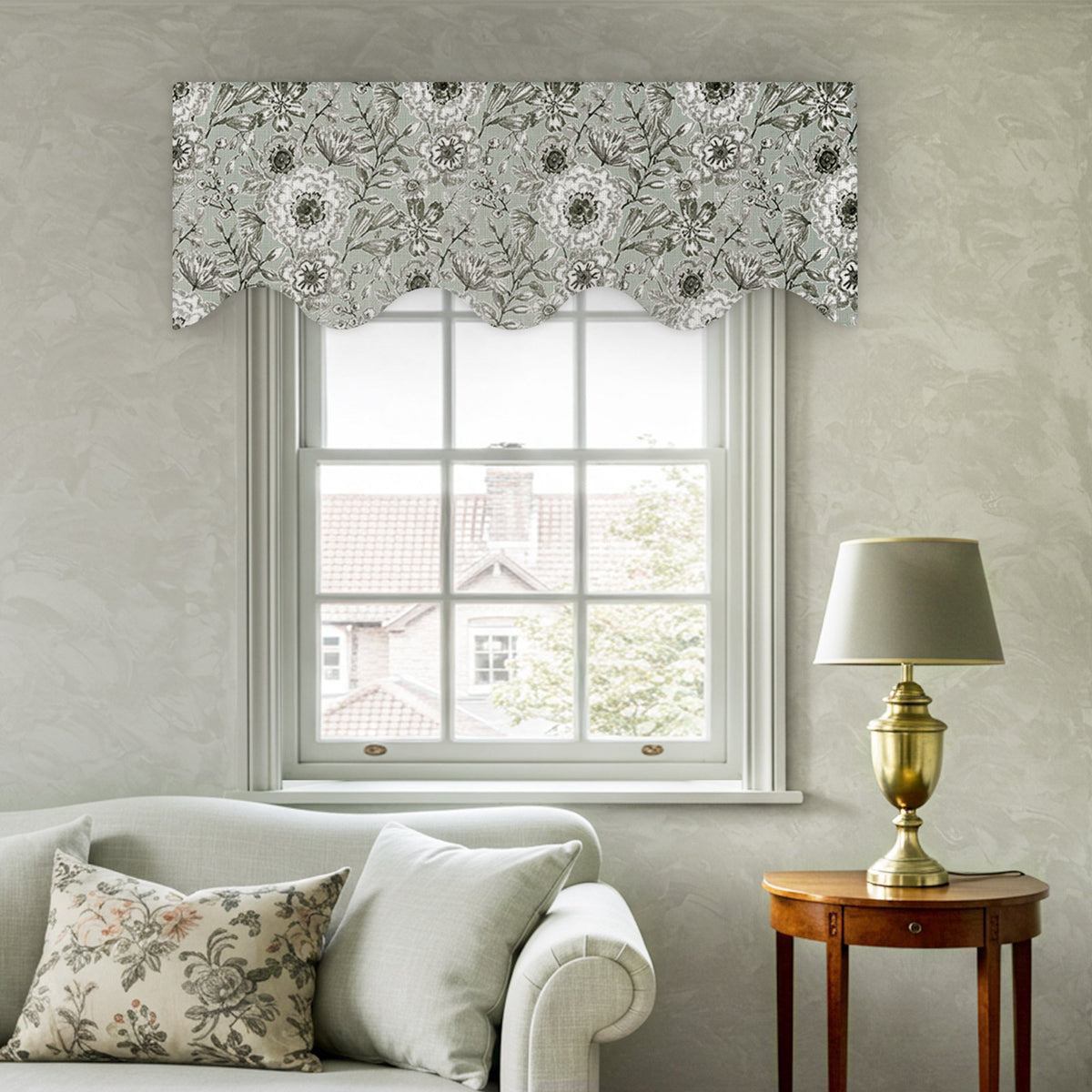 Monica Seasonal Floral Pattern Valances