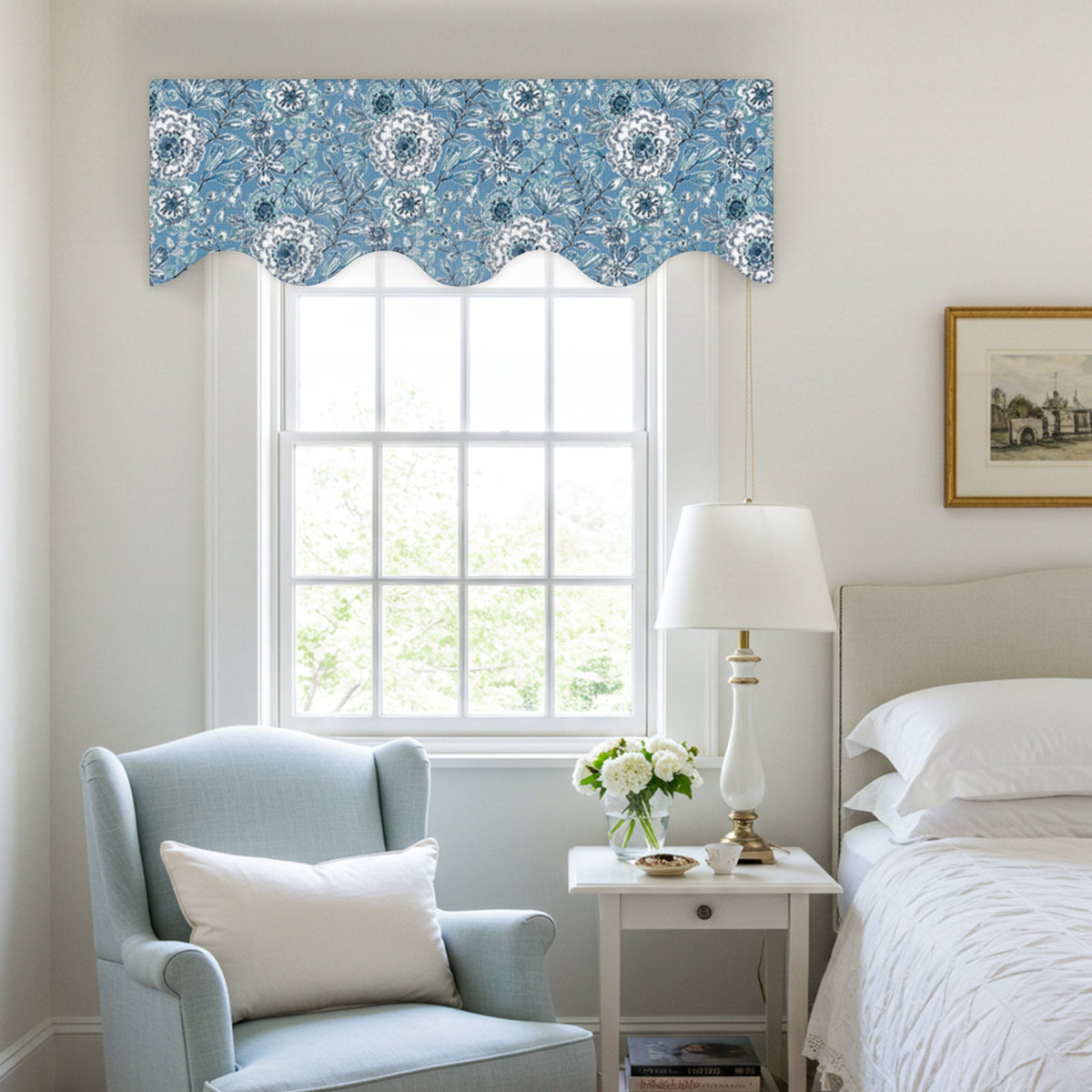 Monica Seasonal Floral Pattern Valances