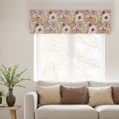 Monica Seasonal Floral Pattern Valances