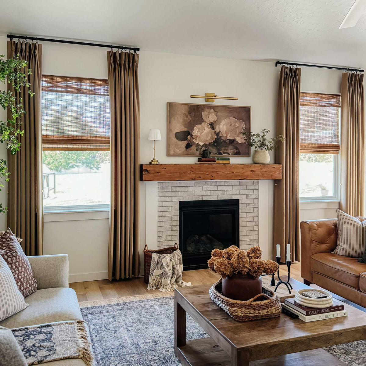 Oakley Cross Linen Texture Curtains