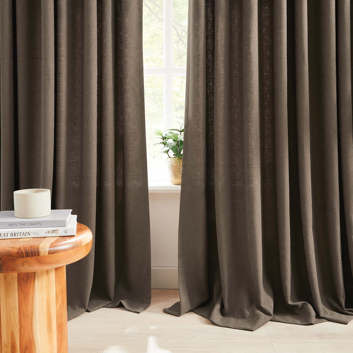 Oakley Cross Linen Texture Curtains