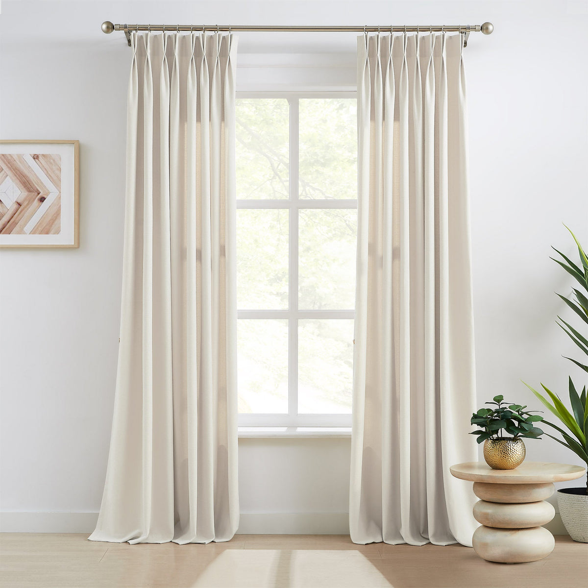 Oakley Cross Linen Texture Curtains