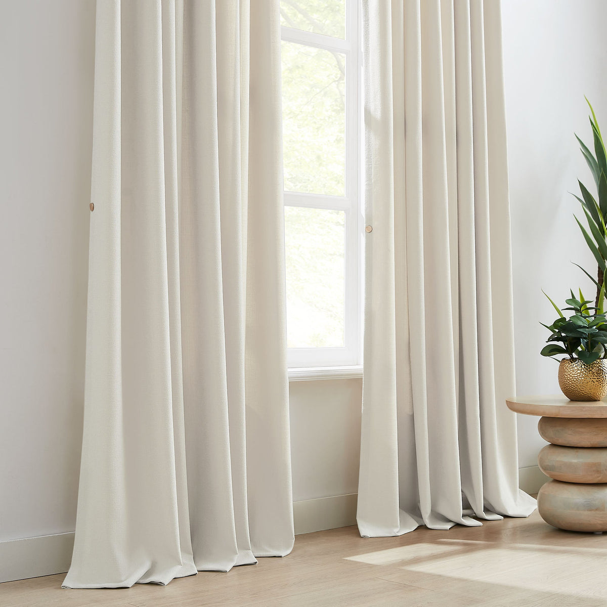 Oakley Cross Linen Texture Curtains