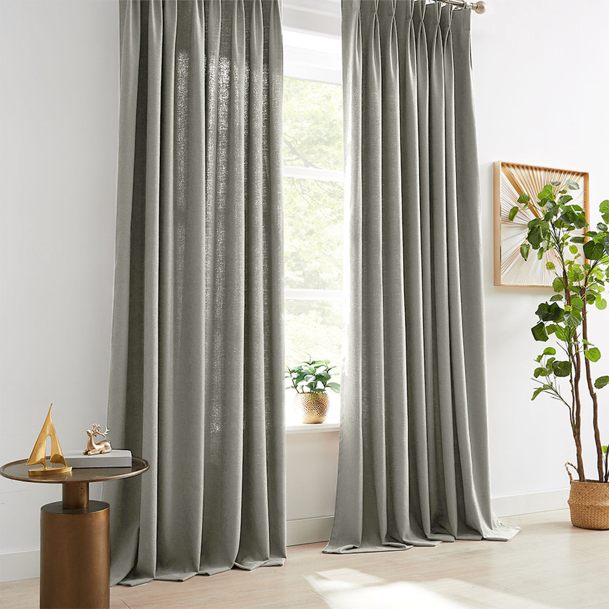 Oakley Cross Linen Texture Curtains