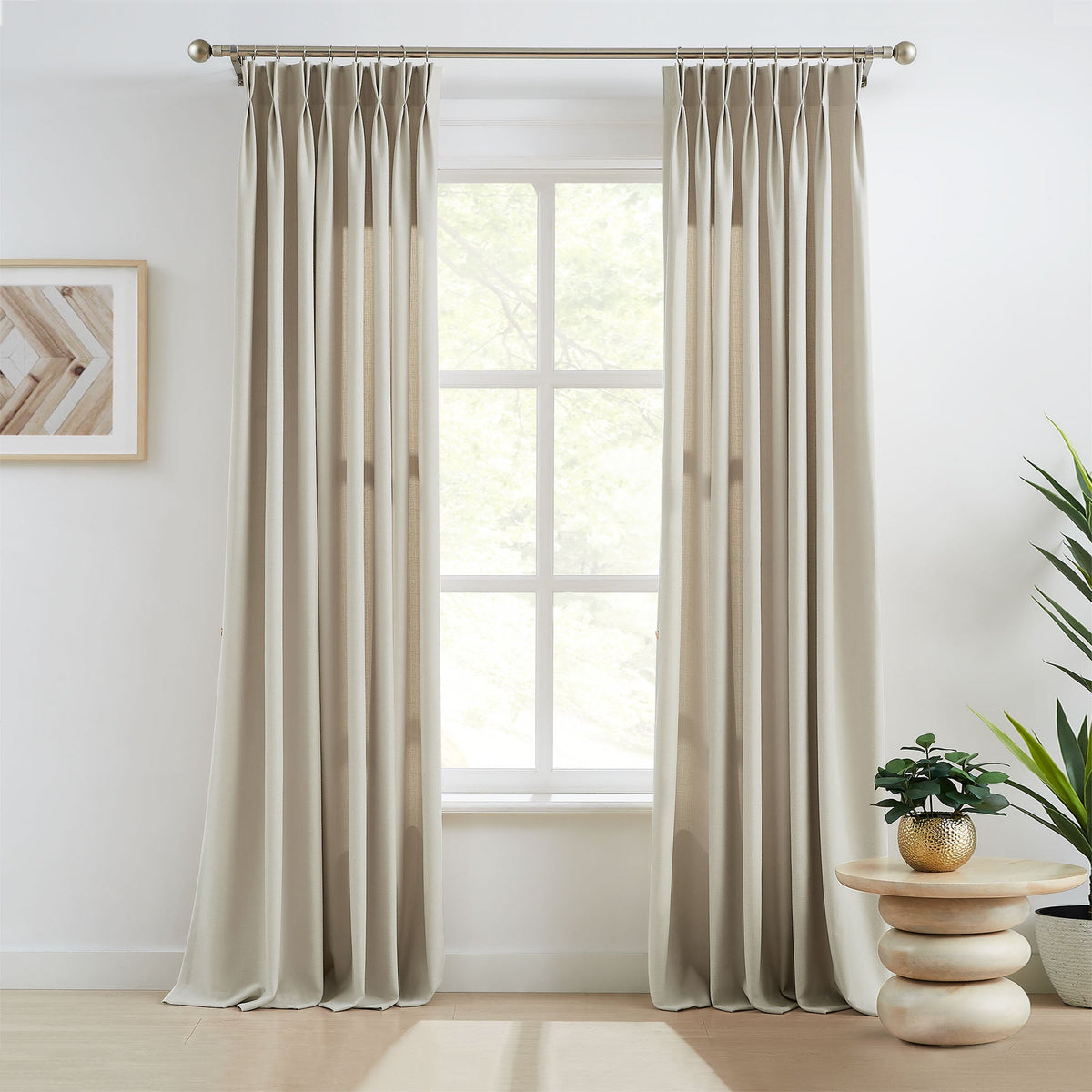 Oakley Cross Linen Texture Curtains