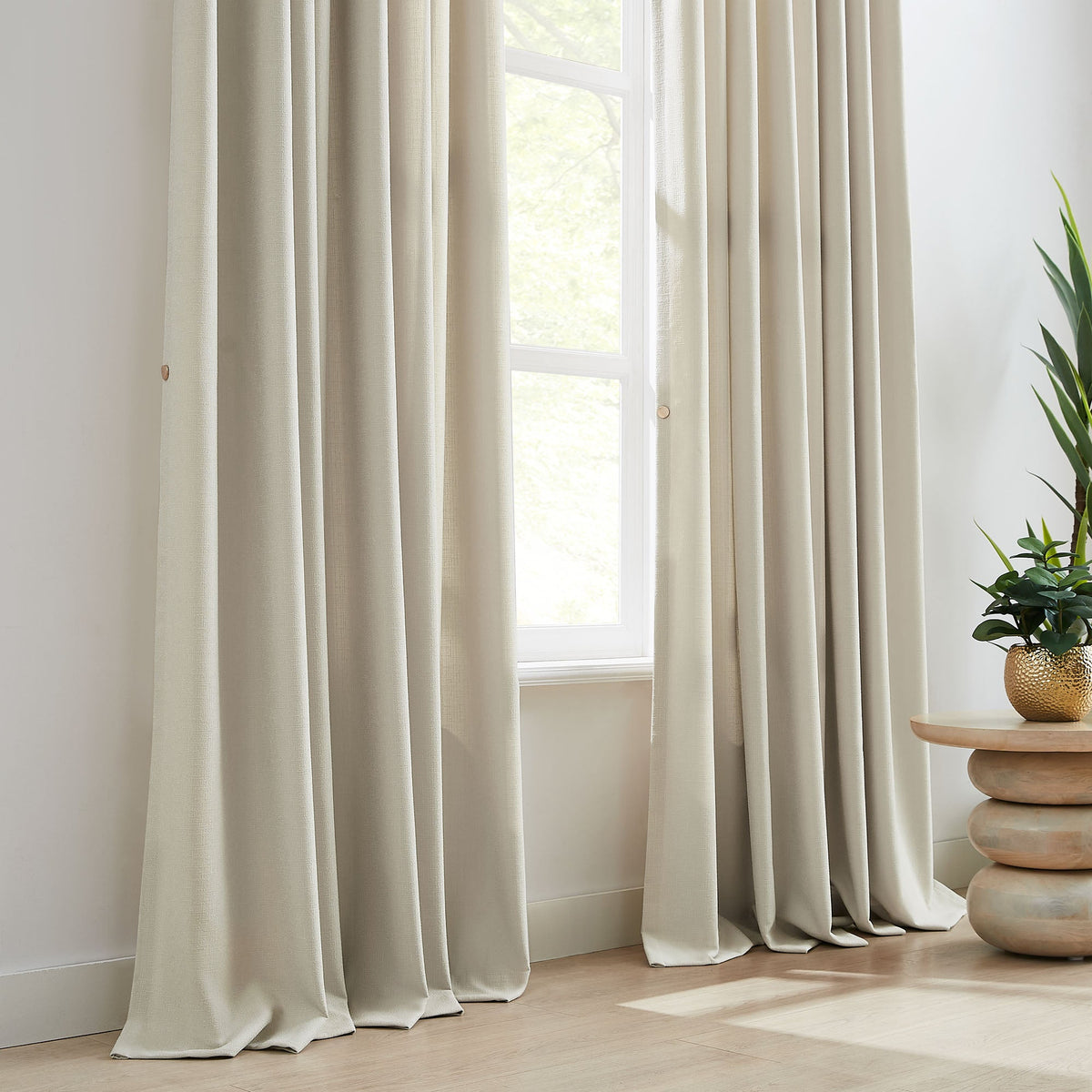 Oakley Cross Linen Texture Curtains