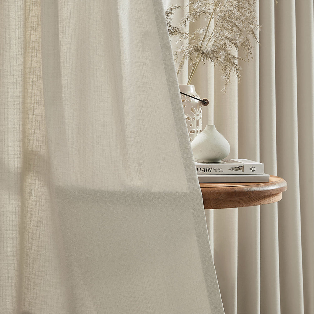 Oakley Cross Linen Texture Curtains