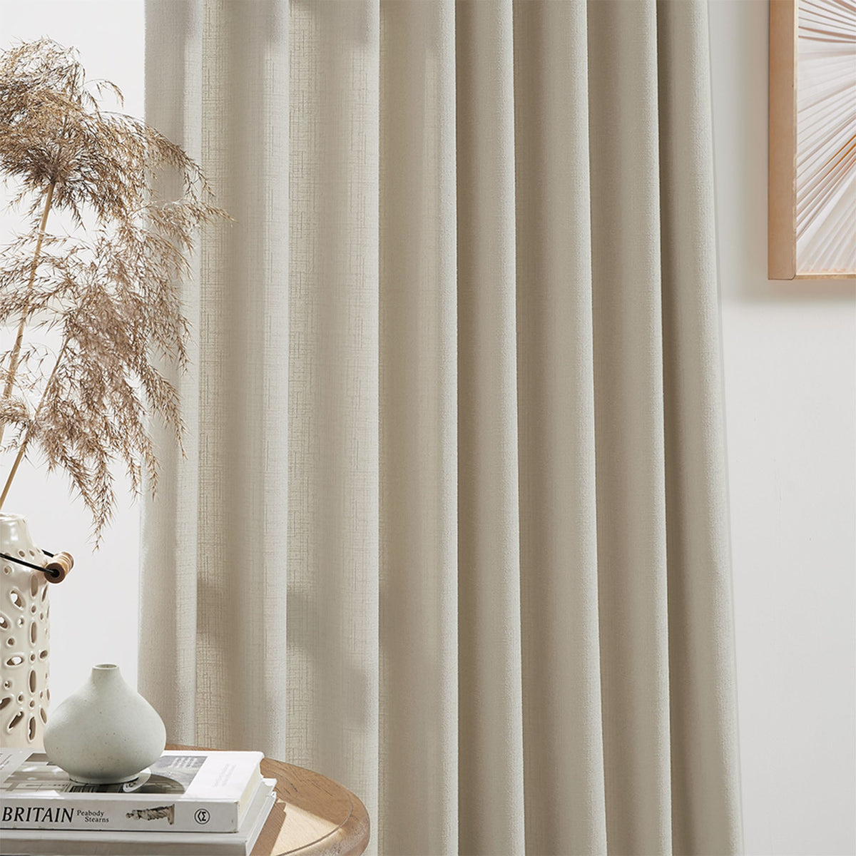 Oakley Cross Linen Texture Curtains