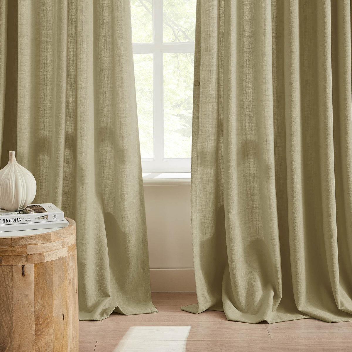Oakley Cross Linen Texture Curtains