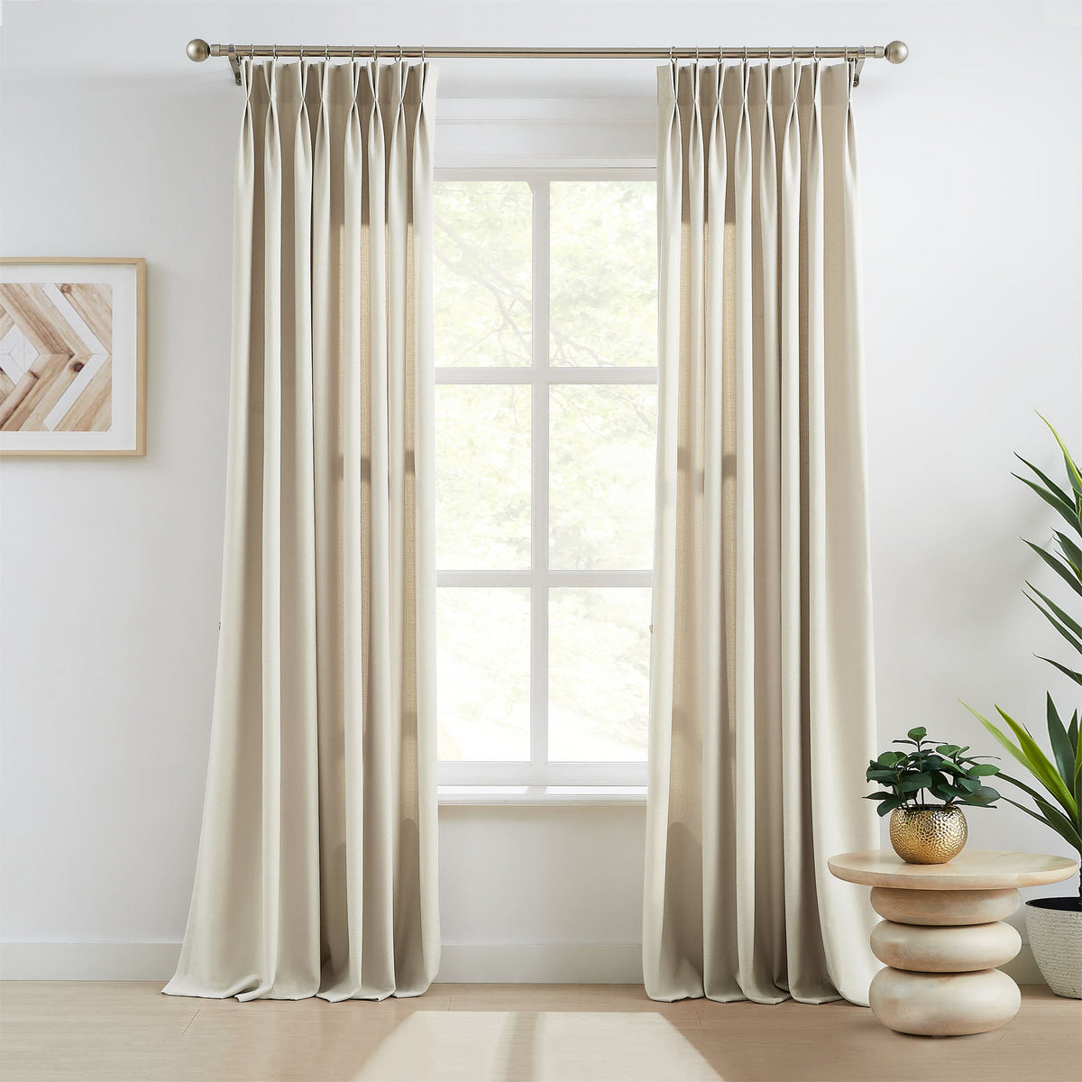 Oakley Cross Linen Texture Curtains
