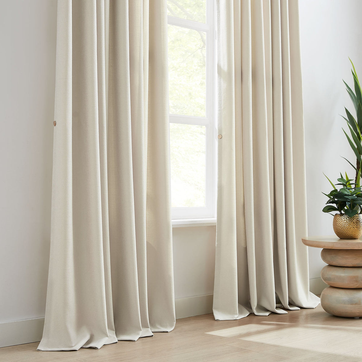 Oakley Cross Linen Texture Curtains