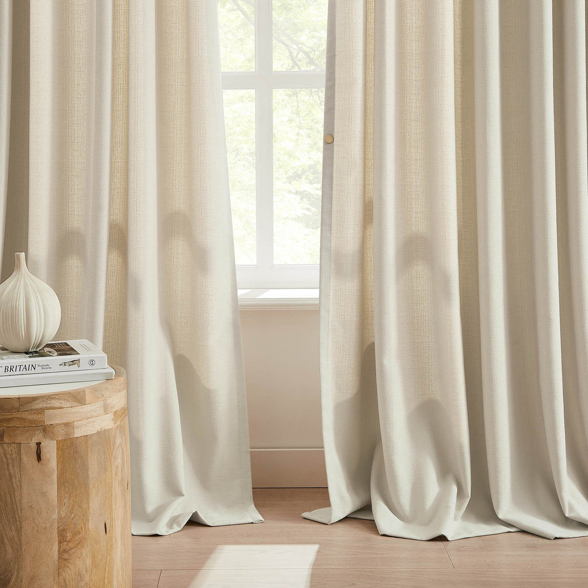 Oakley Cross Linen Texture Curtains