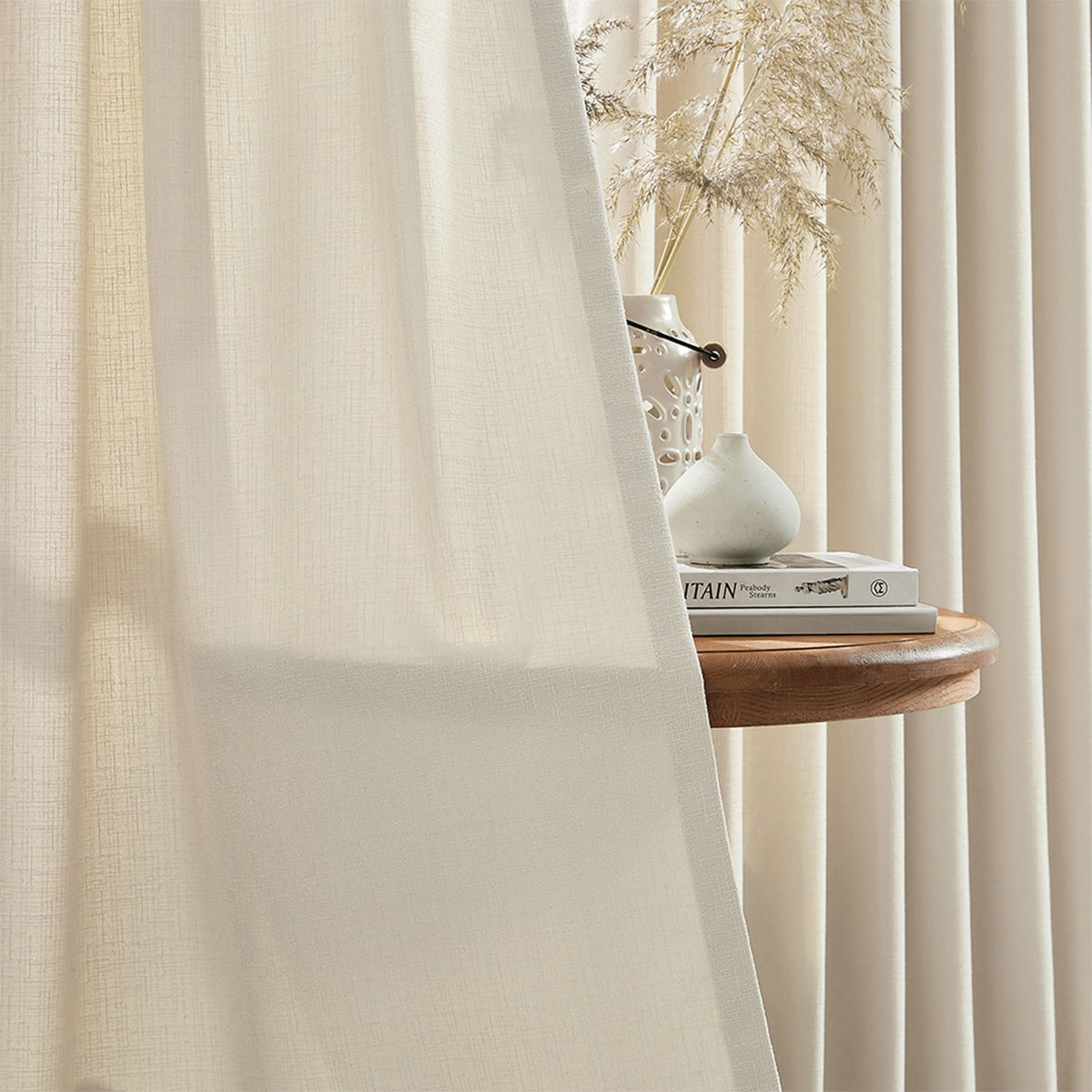 Oakley Cross Linen Texture Curtains