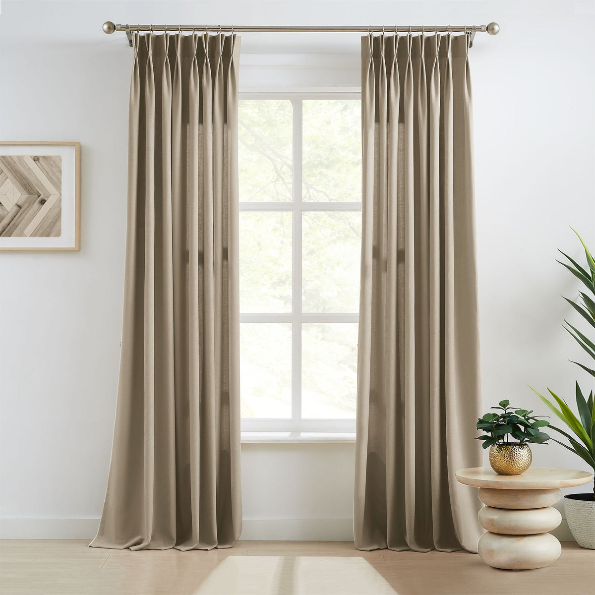 Oakley Cross Linen Texture Curtains