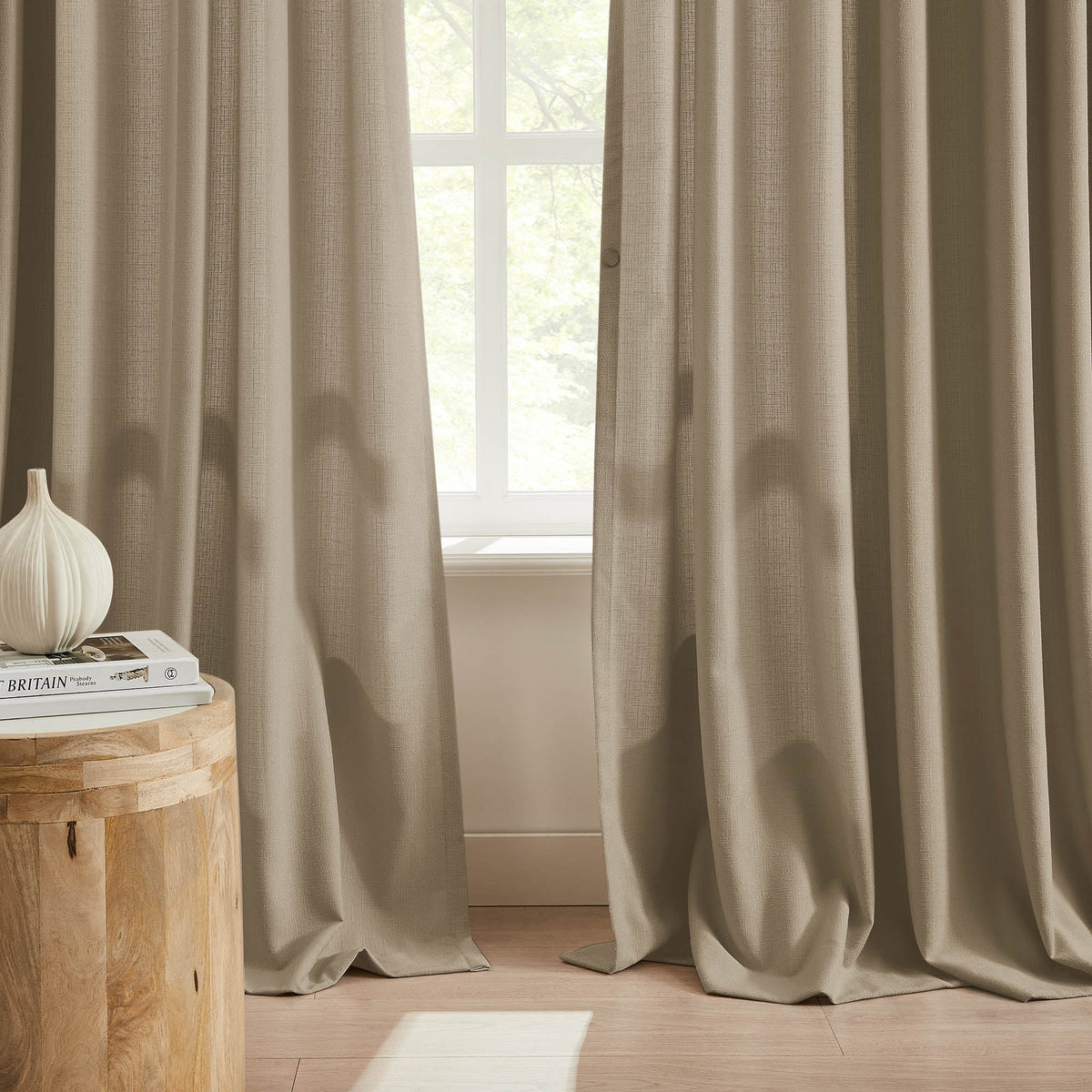 Oakley Cross Linen Texture Curtains