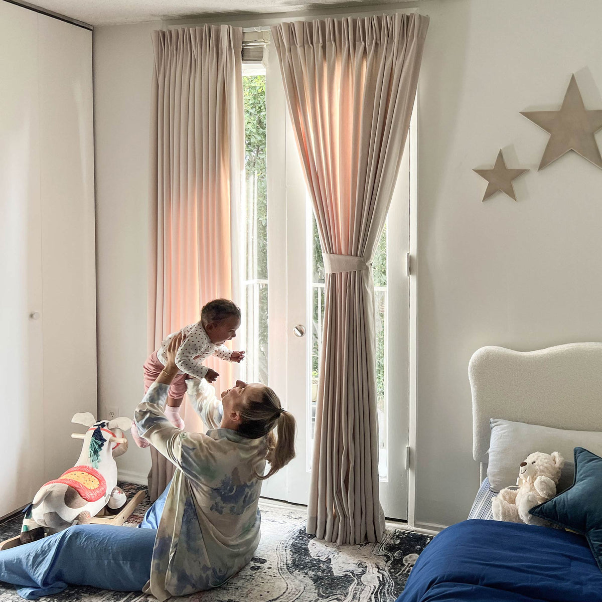 Oakley Cross Linen Texture Curtains