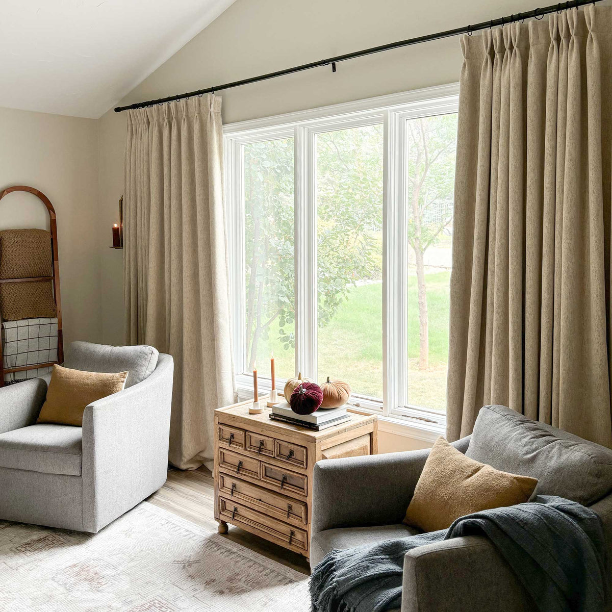 Penelope Retro Texture Curtains