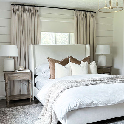 Sandra Cotton Linen Semi Sheer Curtains