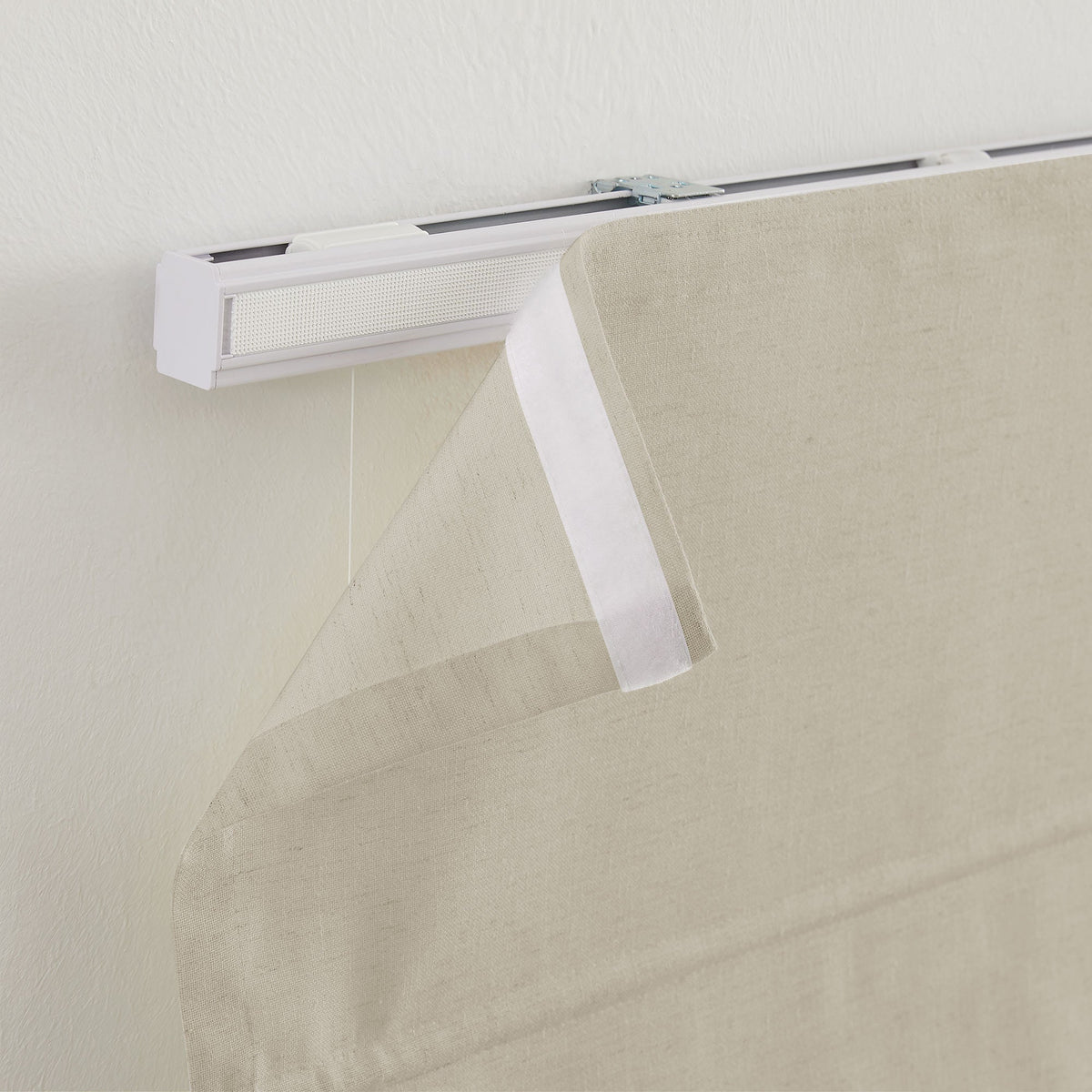 Sandra Custom Cotton Linen Sheer Roman Shades