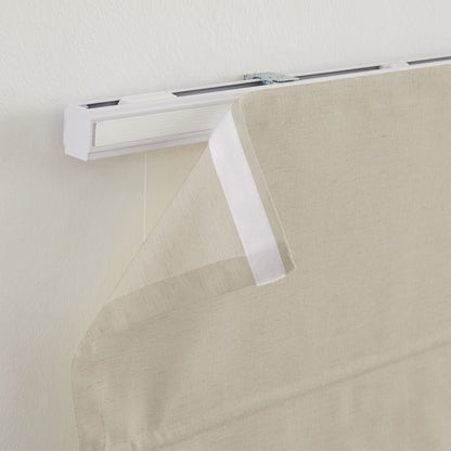Sandra Custom Cotton Linen Sheer Roman Shades