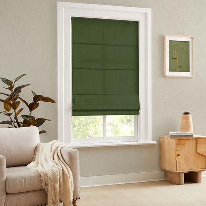 Sandra Custom Cotton Linen Sheer Roman Shades