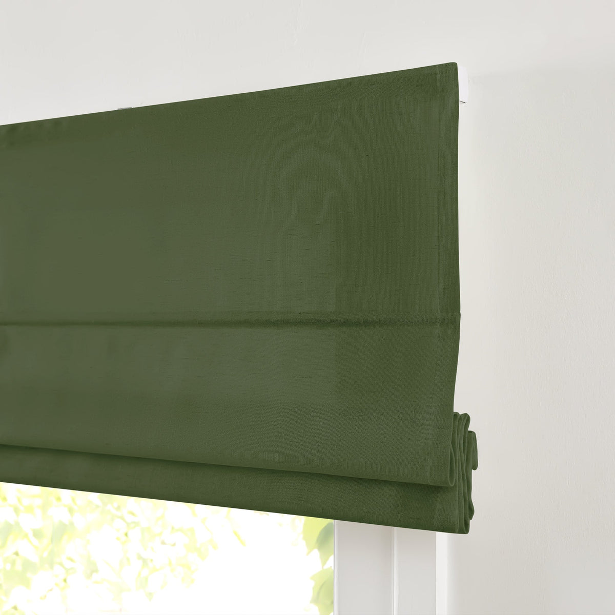 Sandra Custom Cotton Linen Sheer Roman Shades