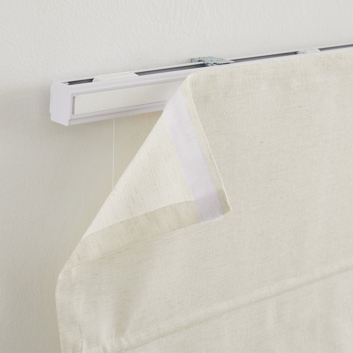 Sandra Custom Cotton Linen Sheer Roman Shades
