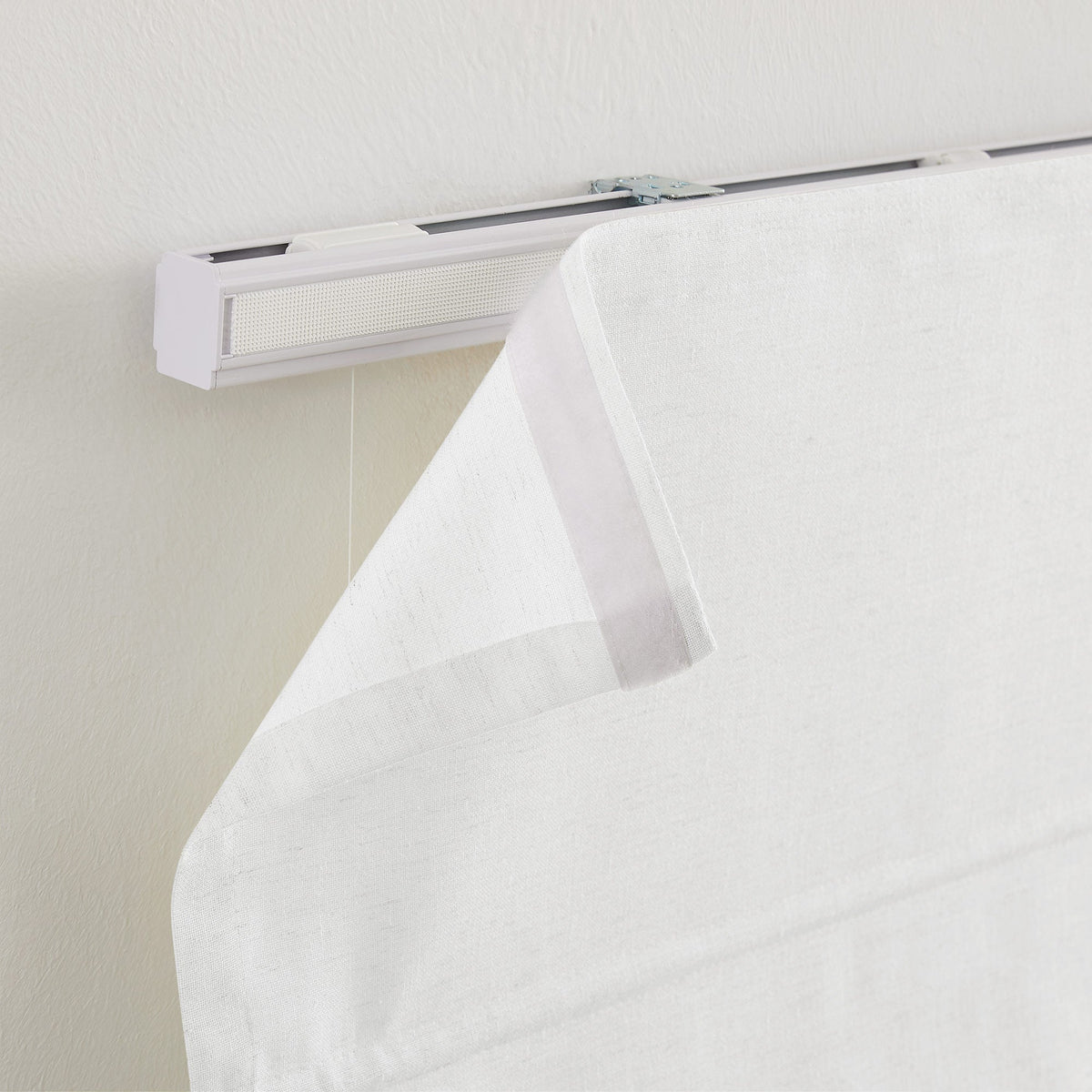 Sandra Custom Cotton Linen Sheer Roman Shades
