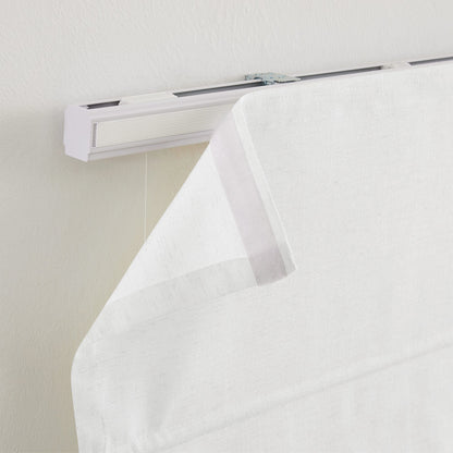 Sandra Custom Cotton Linen Sheer Roman Shades
