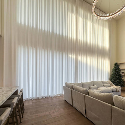 Sandra Cotton Linen Semi Sheer Curtains