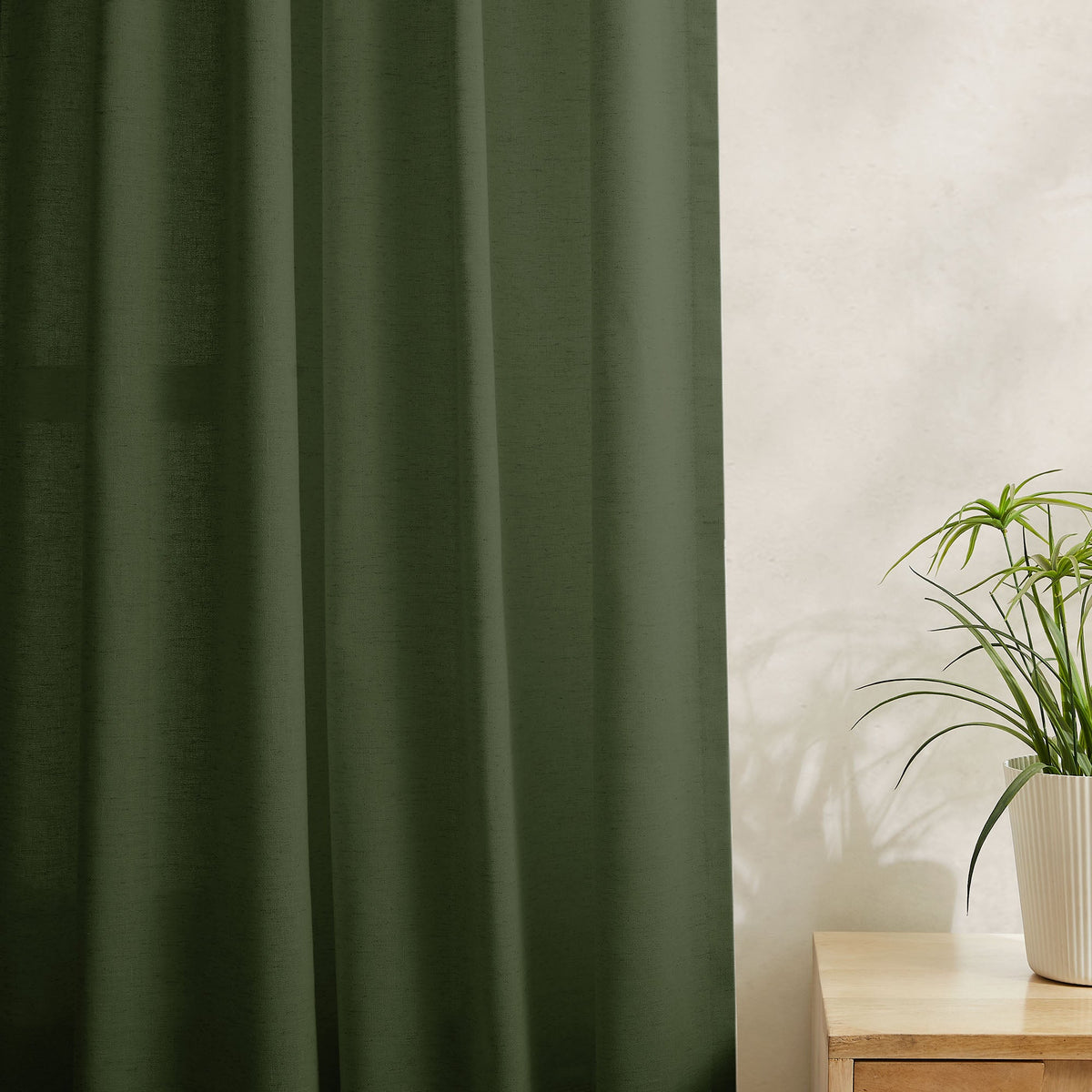 Sandra Cotton Linen Semi Sheer Curtains