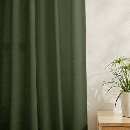 Sandra Cotton Linen Semi Sheer Curtains
