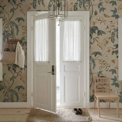 Sandra Cotton Linen Semi Sheer Door Curtains