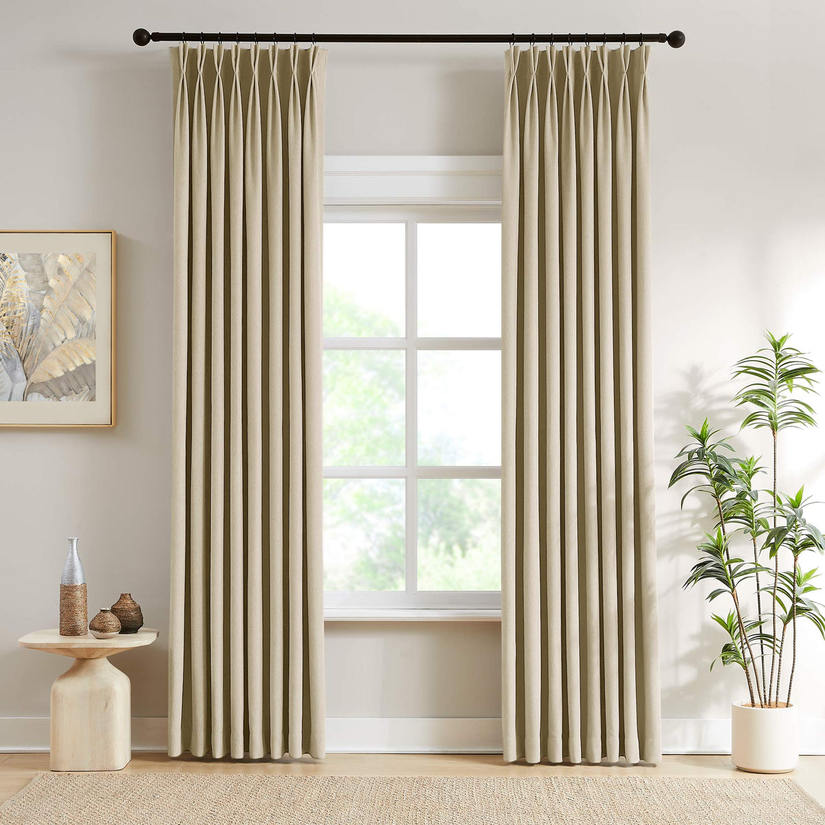 Scott Heavyweight Soft Checked Curtains