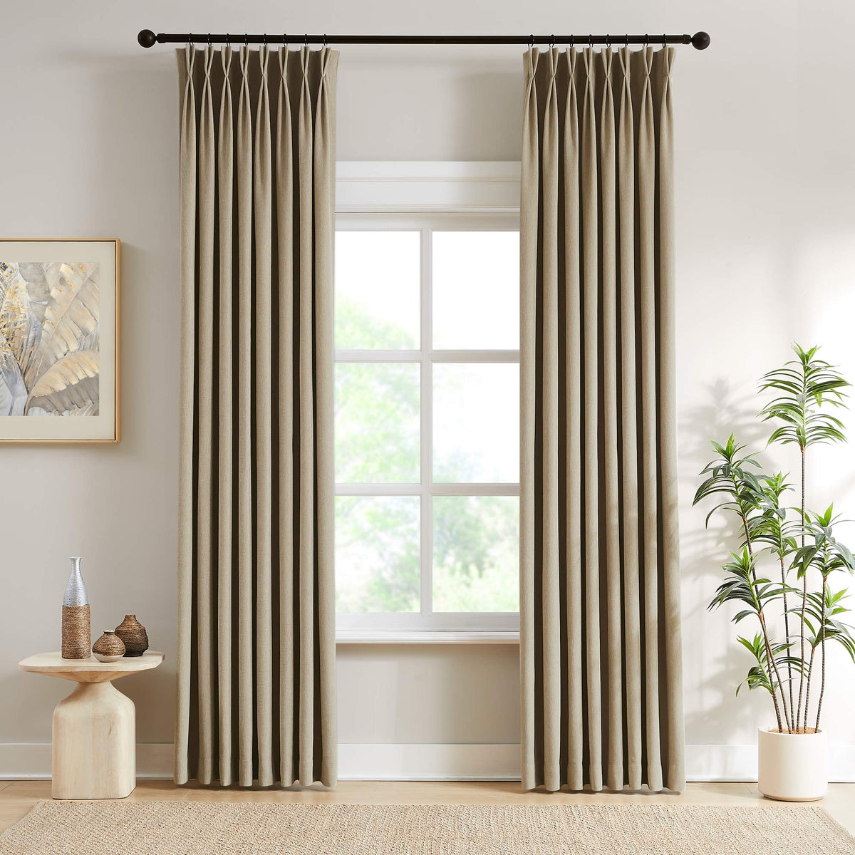 Scott Heavyweight Soft Checked Curtains