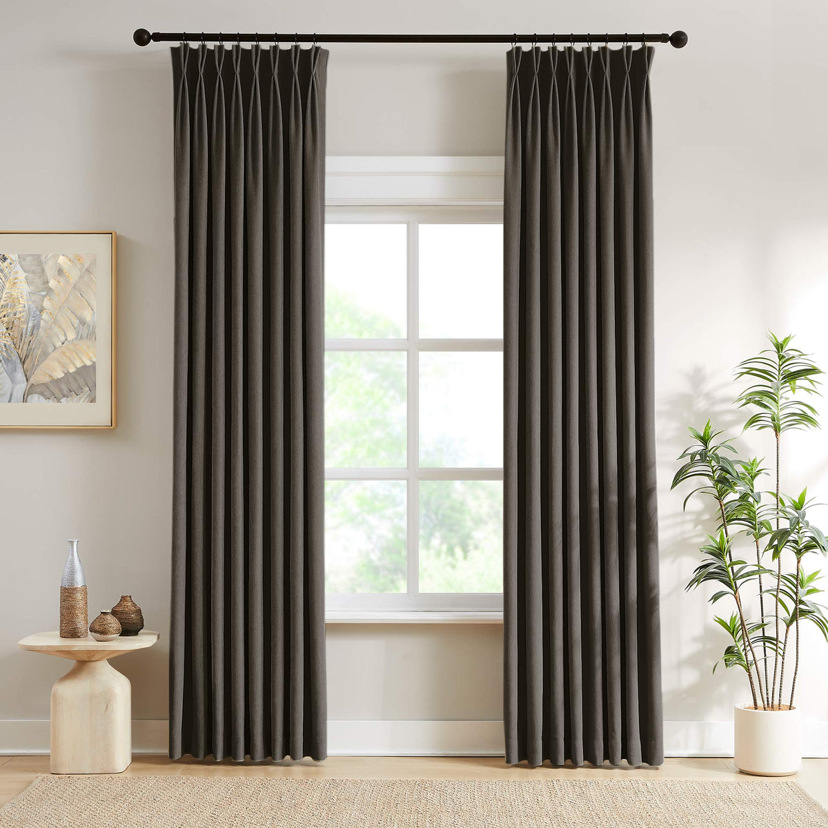 Scott Heavyweight Soft Checked Curtains