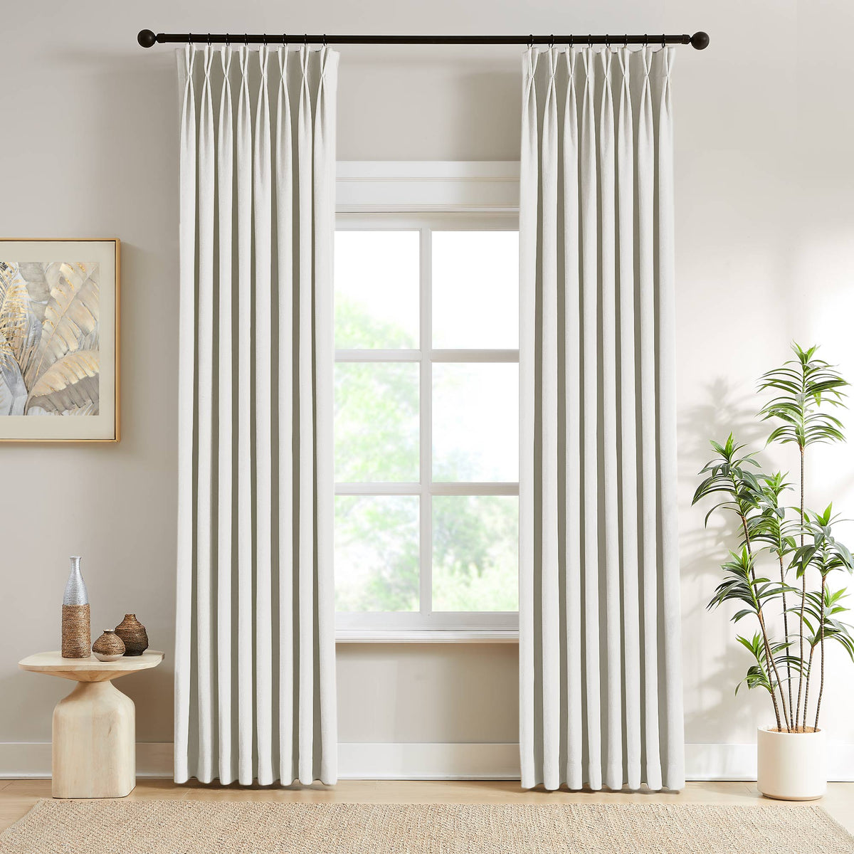 Scott Heavyweight Soft Checked Curtains
