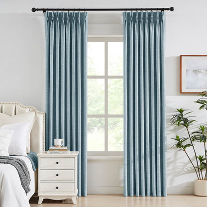 Todd 100% White Blackout Curtains