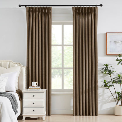 Todd 100% White Blackout Curtains