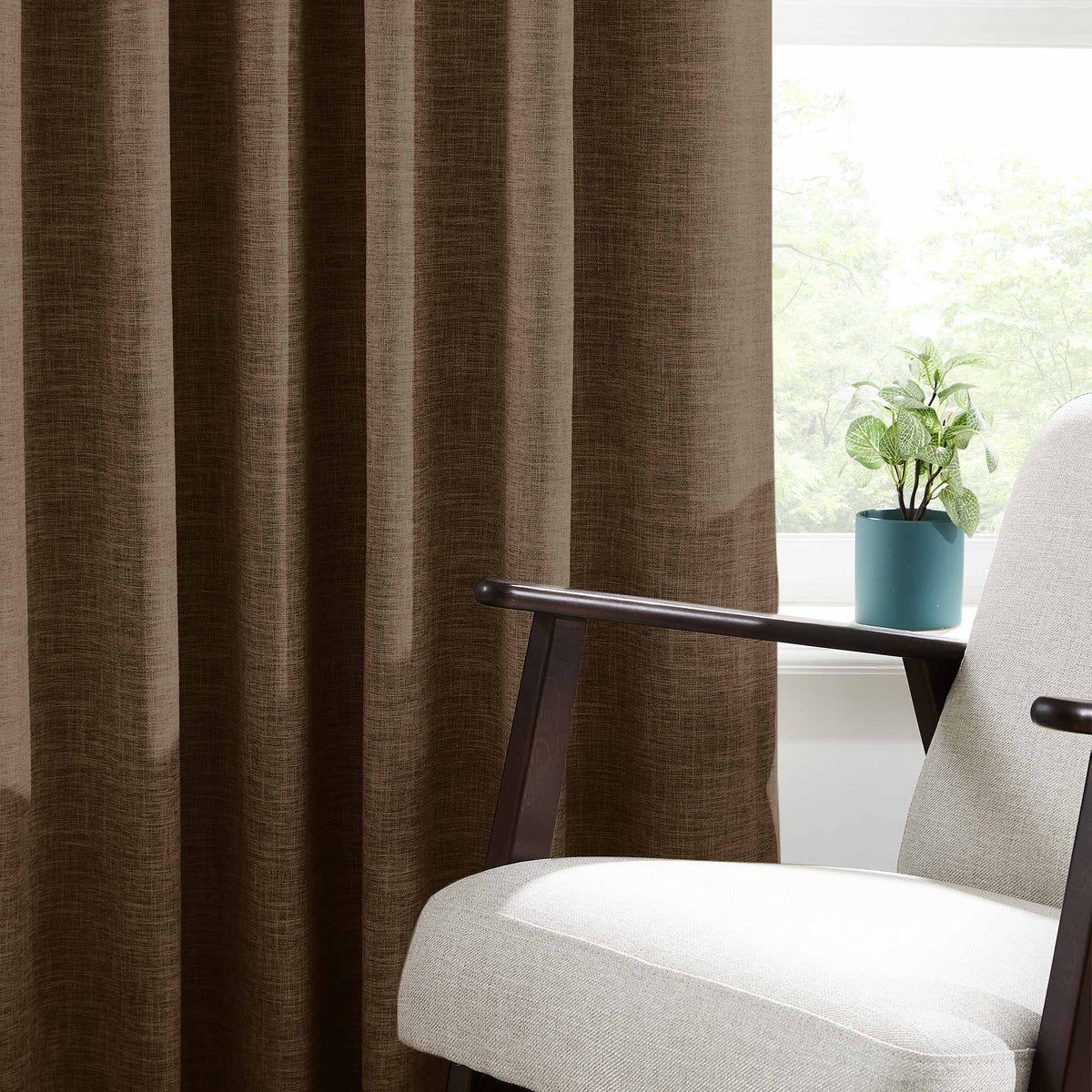 Todd 100% White Blackout Curtains