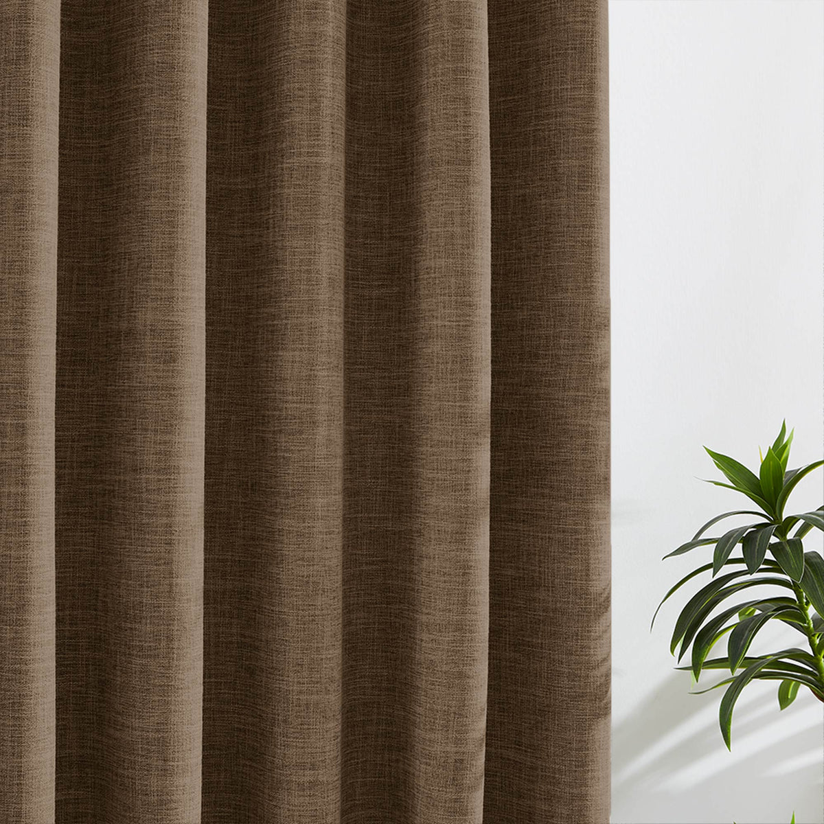 Todd 100% White Blackout Curtains