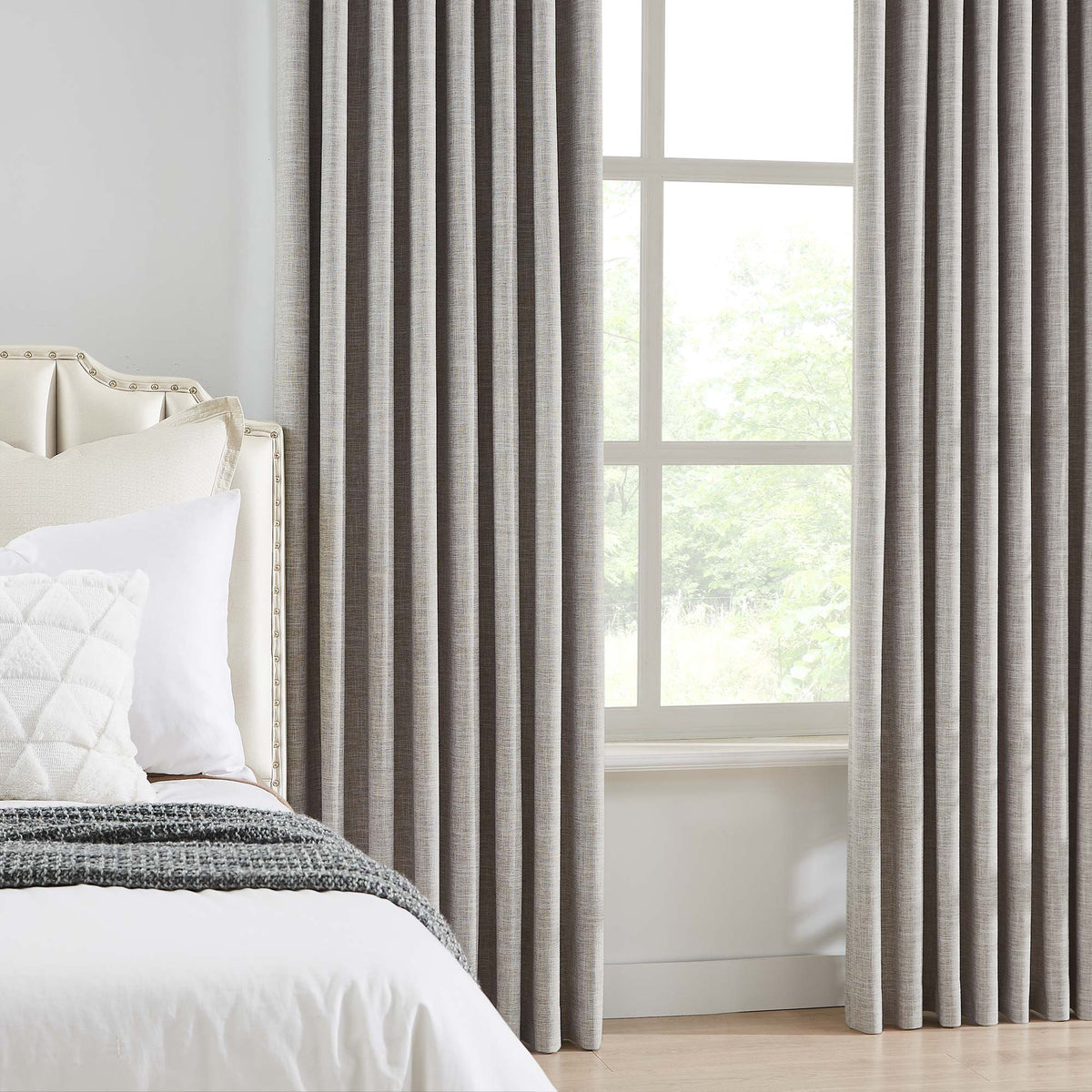 Todd 100% White Blackout Curtains
