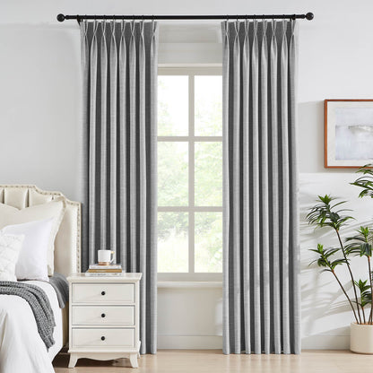 Todd 100% White Blackout Curtains
