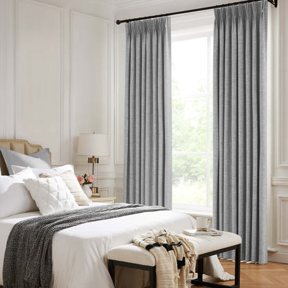 Todd 100% White Blackout Curtains