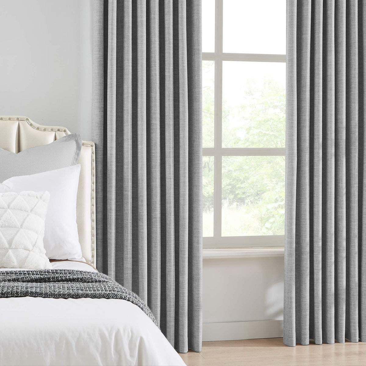 Todd 100% White Blackout Curtains