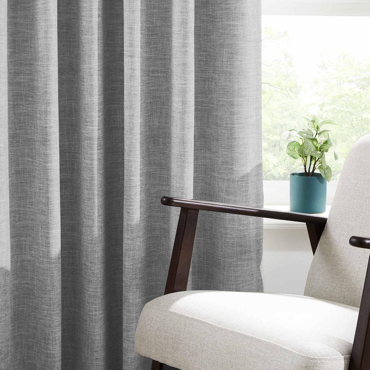 Todd 100% White Blackout Curtains
