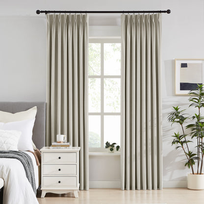 Todd 100% White Blackout Curtains